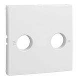 COVER PLATE FOR R - TV SOCKETS WHITE