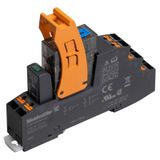 CUBESERIES, Number of contacts: 1,  CO contact AgNi, Rated control voltage: 24 V DC +10 % / -20 %, Continuous current: 16 A, PUSH IN, Test button available: Yes