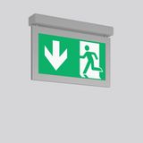 TENUO, 4,8 W, silver, on/off Ceiling luminaires, L 350 B 56 H 240, SBS