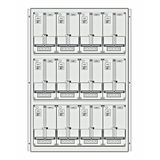 Meter box insert 3-rows, 12 meter boards / 28 Modul heights