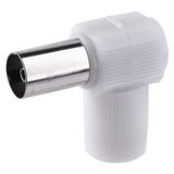 IEC Aerial Connector female, screw type, angle