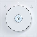 Central blind switch key ref. 0-position A.x/C.x matte white