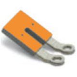 Cross-connector (terminal), when screwed in, orange, 41 A, Number of poles: 2, Pitch in mm (P): 11.10, Insulated: Yes, Width: 18.2 mm