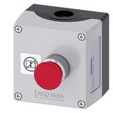Enclosure for command devices, 22 mm, round