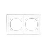 "Bell" push button with LED indicator light, (module), 16AX, Screw, white