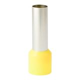 Single insulated sleeve terminal HI 25.0/22-zo yellow, Al/Cu