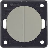 Ser push-button, 2 NO cont com inp term, Integro - Design Flow/Pure, c