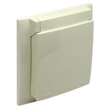IP44 WATERPROOF FRAME IVORY