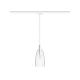 BELLINI for 3-circuit tracks white clear glass 230V LED E14 15W