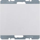 Blind plug centre plate, K.1, p. white glossy