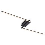 LED ceiling light, black, LED/12W