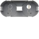 Contact protection box 2gang horizontal, deep, Integro module inserts,