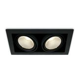 BLACK COB 2x30W WW 38deg 230V