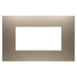 EGO PLATE - IN PAINTED TECHNOPOLYMER - 4 MODULES - LIGHT BRONZE - CHORUSMART