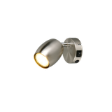 Nancy spotlight 1-pc GU10 brushed steel