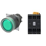Pushbutton A22NL Ã˜22, bezel plastic, FULL GUARD, MOMENTARY, CAP COLOR A2226618D