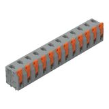 2601-3312 PCB terminal block; lever; 1.5 mm²; Pin spacing 7.5 mm; 12-pole; Push-in CAGE CLAMP®; 1,50 mm²; gray