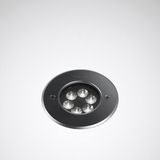 Ground-recessed luminaires Lutera 100 Lens Black ET 14W 800lm 0 rota.asym. medium wide (RM) IP68 IK10 3 SDCM