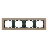 Quadruple frame, glass, Copper / Graphite