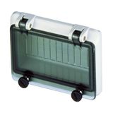 Window for 6 modules, with protective cover