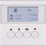KNX radio blind time switch quicklink, display, S.1/B.3/B.7, p. white