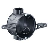 Flush-mounting one-gang junction box for nailing