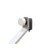 SAT Antenna  80/75cm, Alu, 39dB, foldable feed-arm, red