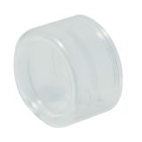 Clear silicone cap for guarded push-button, metal