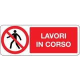 Prohibition sign - Al - 330x125 mm