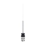 Operating heads, semirigid wobble stick