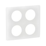 PLATE 2X2 GANG ENAMELLED WHITE