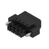 PCB plug-in connector, female plug, 3.81 mm, Number of poles: 4, 180°, PUSH IN with actuator, Clamping range, max. : 1.5 mm², Box