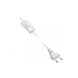 Cable with switch 2 m, white