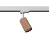 TRACK SPOTLIGHT 3 PHASE MOVABLE ZEKE OAK GU10 WHITE