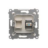 Single surface mounted box - for assembly, Bronze matt, metalic
