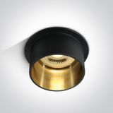 BLACK GU10 10W DARK LIGHT