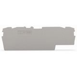 2002-1891 End and intermediate plate; 1 mm thick; gray