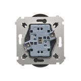 Single computer socket RJ45 category 6 with anti-dust cover, (module), Bronze matt, metalic