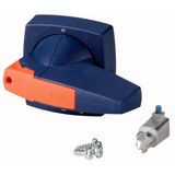 KO2SDB/P Rotary handle for switchover mechanics, 6mm, blue, padlock