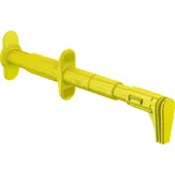 Flat measuring gripper, yellow, max. 25 mm, L 152 mm, CAT III, socket 4 mm, 66.9829-24