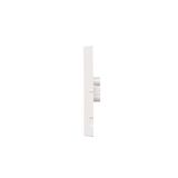 Double loudspeaker socket, satin, metallized