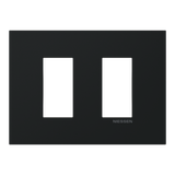 Frame - 1-gang / 1+1-module - Niessen logo - S - Matt Black