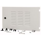 XTSZDSQV4L-H350W600 Section wide door, ventilated, left, HxW=350x600mm, IP42, grey