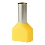 Double insulated sleeve terminal HI 2x16.0/18-zo yellow, Al/Cu