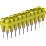 4.5 mm socket header, solder connection, yellow, 63.9364-24
