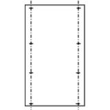 Mounting plate, DisP, self-extinguishing plastic, for ZAL175, 850 x 49