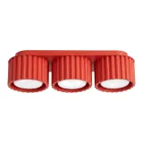 Ceiling lamp AURA 3 red Gx53