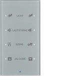 KNX glass sensor 4gang comf, intg bus coupling unit, KNX - TS sensor, 