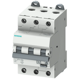 RCBO, 6 kA, 3-pole type A, 300 mA, C char, In: 16 A Un: 400 V