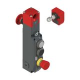 NG series safety switch with lock and integrated control devices, with actuator